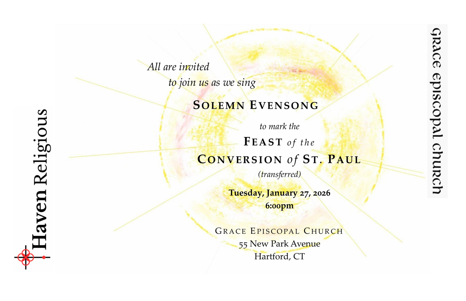 Solemn Evensong to mark the Feast of the Conversion of Saint Paul ...